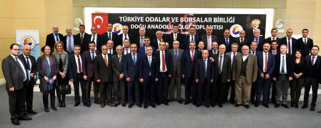 BÖLGE BAŞKANLARI TOBB'DA BİR ARAYA GELDİ.