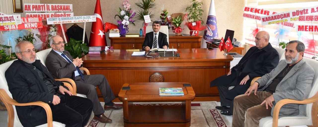 KREDİ YURTLAR KURUMU ELAZIĞ İL MÜDÜRÜ SUPHİ DÖNER'E HAYIRLI OLSUN ZİYARETİ