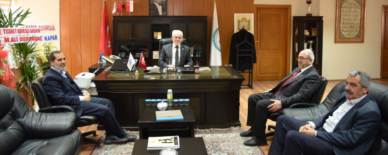 YENİ MÜFTÜ SARIKAYA 'YA HAYIRLI OLSUN ZİYARETİ