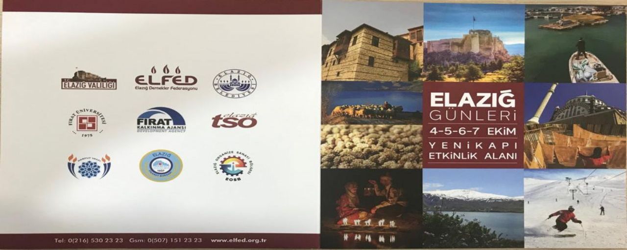 ELAZIĞ TANITIM GÜNLERİ, 04-05-06-07 EKİM 2018, İSTANBUL YENİKAPI ETKİNLİK ALANI